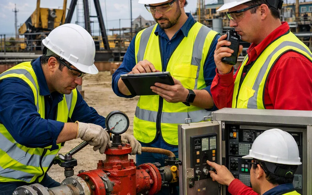Soporte técnico especializado 3VTA en pozo petrolero terrestre, mantenimiento preventivo y diagnóstico industrial
